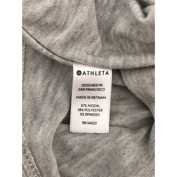 Athleta Women's Small Drop Shoulder Athletic Top Heather Gray - Picture 5 of 6